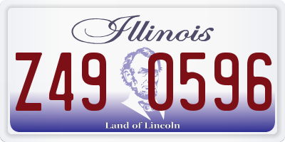 IL license plate Z490596