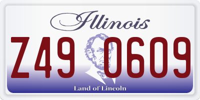 IL license plate Z490609