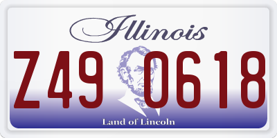 IL license plate Z490618