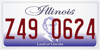 IL license plate Z490624
