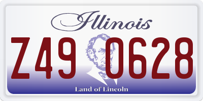 IL license plate Z490628