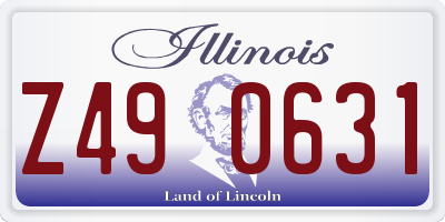 IL license plate Z490631