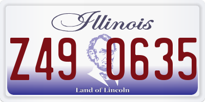 IL license plate Z490635