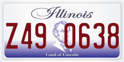 IL license plate Z490638