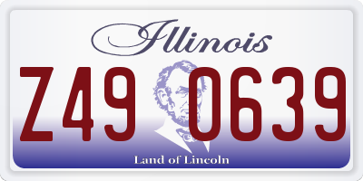 IL license plate Z490639