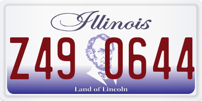 IL license plate Z490644