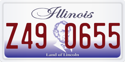 IL license plate Z490655