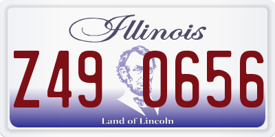 IL license plate Z490656