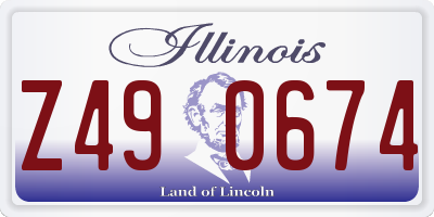 IL license plate Z490674