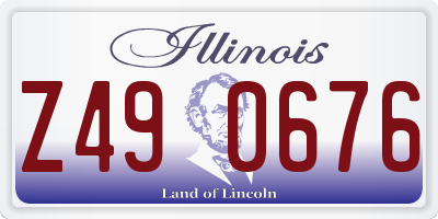 IL license plate Z490676