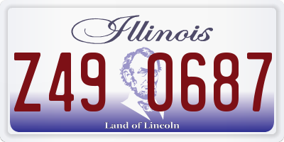 IL license plate Z490687