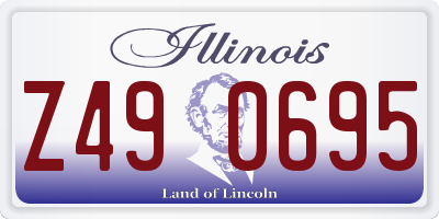 IL license plate Z490695