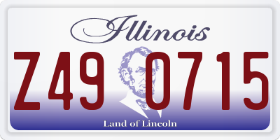 IL license plate Z490715