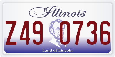 IL license plate Z490736