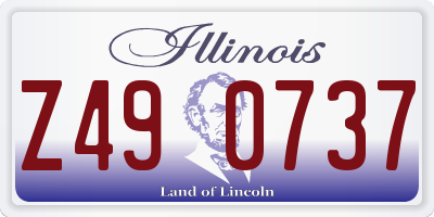 IL license plate Z490737