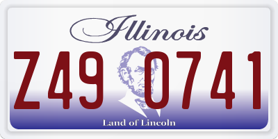 IL license plate Z490741