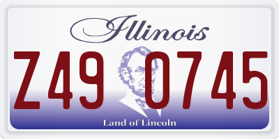 IL license plate Z490745
