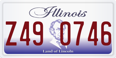 IL license plate Z490746
