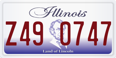 IL license plate Z490747