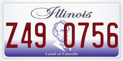 IL license plate Z490756