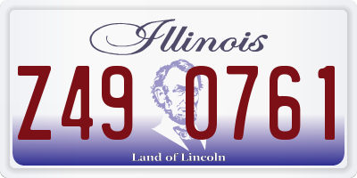 IL license plate Z490761