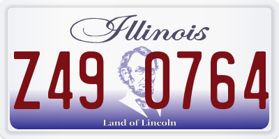 IL license plate Z490764