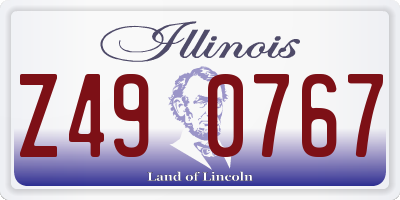 IL license plate Z490767