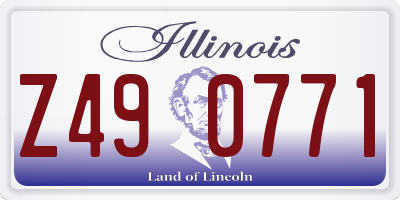 IL license plate Z490771