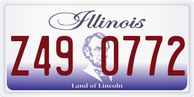 IL license plate Z490772