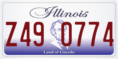 IL license plate Z490774