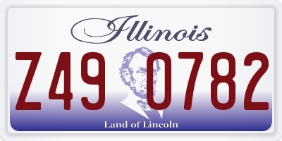 IL license plate Z490782