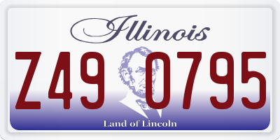 IL license plate Z490795
