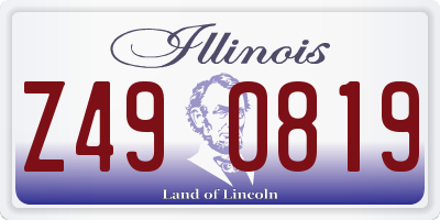 IL license plate Z490819