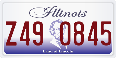 IL license plate Z490845