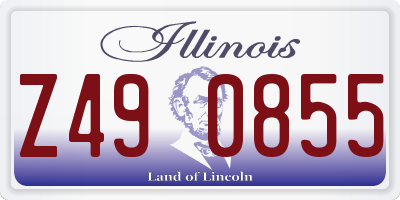 IL license plate Z490855