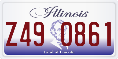 IL license plate Z490861
