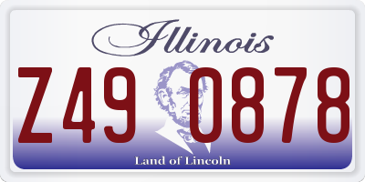 IL license plate Z490878
