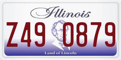 IL license plate Z490879