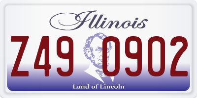 IL license plate Z490902