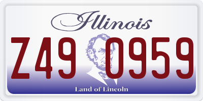 IL license plate Z490959