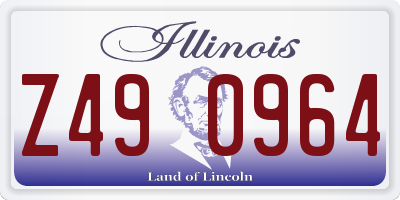 IL license plate Z490964