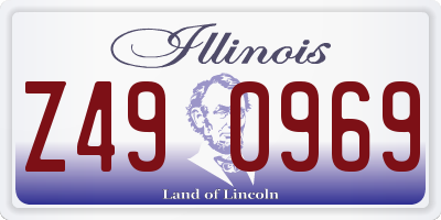 IL license plate Z490969