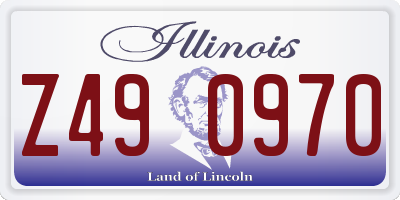 IL license plate Z490970