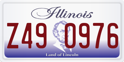 IL license plate Z490976