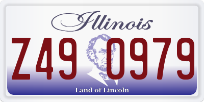 IL license plate Z490979