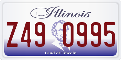 IL license plate Z490995