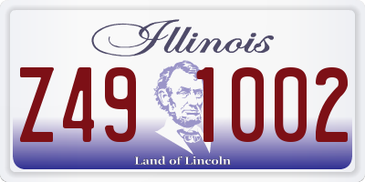 IL license plate Z491002