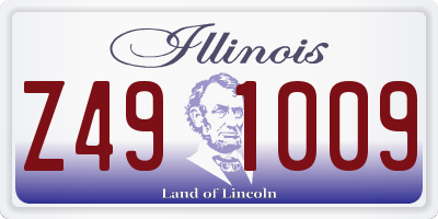 IL license plate Z491009