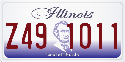 IL license plate Z491011