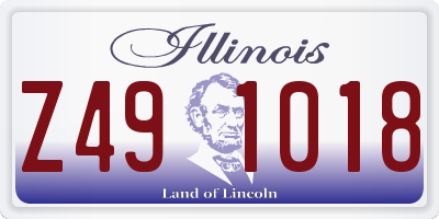 IL license plate Z491018